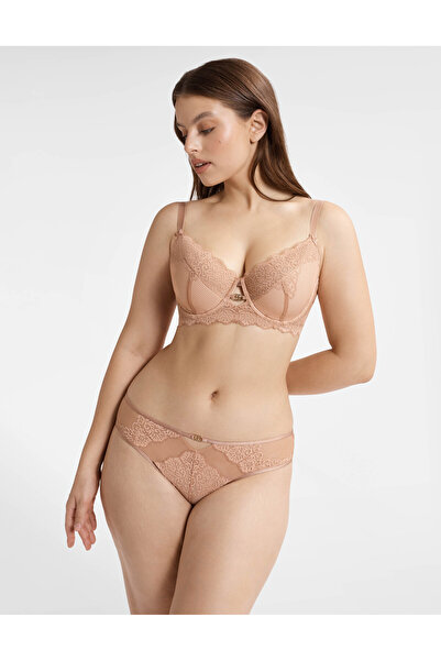 ESOTIQ Women's Elegant Briefs Floral Lace & Mesh Golden Details Comfortable Sexy | Darling