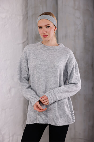 Moda Değirmeni Πλεκτό πουλόβερ Smoked Crew Neck oversized MD1191-313-0003