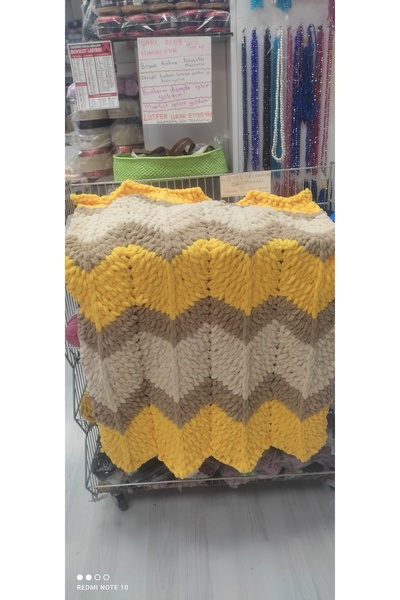 Kevser nur tuhafiye Puffy Baby Blanket Zigzag Three-Color