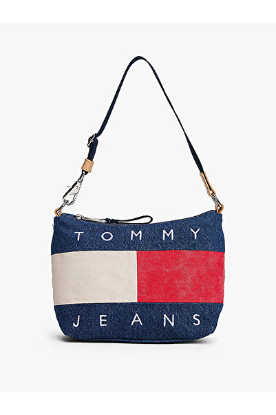 Tommy Hilfiger Tjw Archive Denim Shoulder Women's Blue Shoulder Bag Aw0Aw182131Af