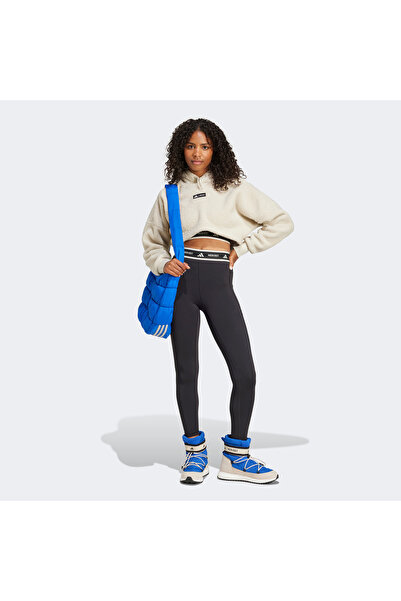 adidas X Moon Boot Cropped Women's Beige Hoodie