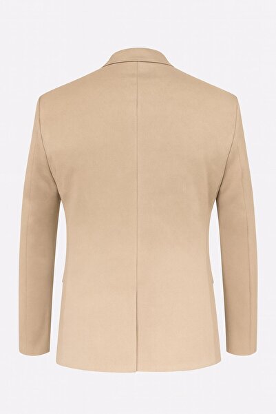 Plus Scorpion Mink Men's Blazer Jacket – Flexible Comfort Fabric, Italian Cut, Single Button S Slim Fit Stylish Model