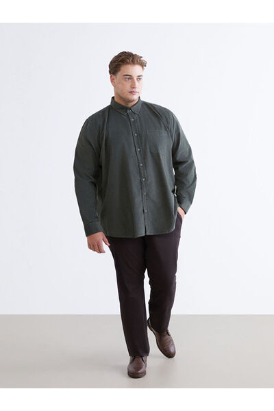 LC Waikiki Brown Plus Size Standard Fit Men's Chino Pants