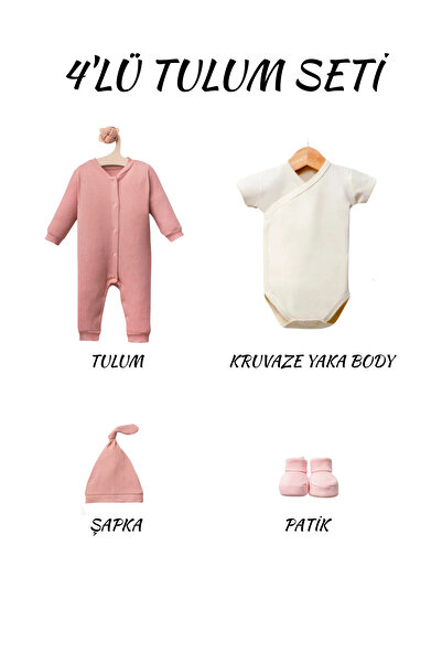 Latelier Midumi Newborn, Dusty Rose, 48% Cotton 48% Modal 4% Lycra, Front Sna...