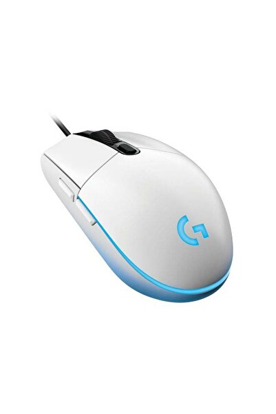 logitech G102 Light Sync Gaming Mouse with Customizable RGB Lighting, 6 Programmable Buttons Light -White