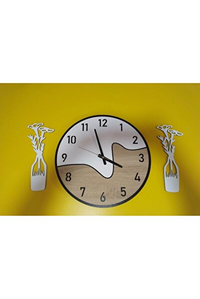 mrchediyesepeti Eye-Catching Wall Clock No:70 with Modern Design