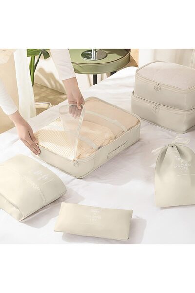 Blythornix Travel Packing Suitcase Organizers Set, Packing Cubes for Storage Luggage, Waterproof Bags 8 Packs