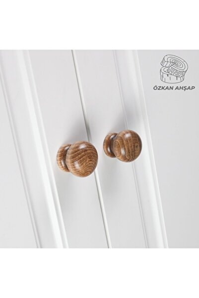 KOÇSAN Emilya Wooden Handle Luxury Country Kitchen Furniture Cabinet Drawer Handle (1 Pc)