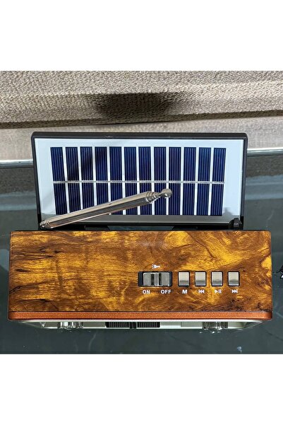 DLC Vintage radio with rechargeable and solar power