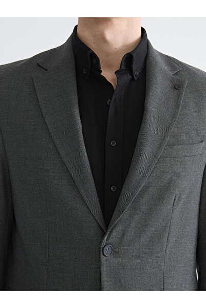 LC Waikiki Чорний стандартний крій чоловічий блейзер