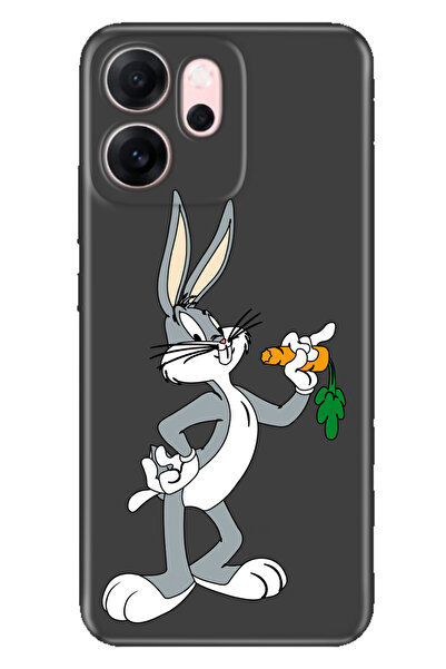 OPPO Reno 14F RetroTarz Kılıf Trendy Silikon Baskılı BugsBunny