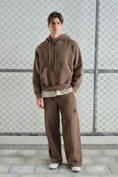 GIESTO Effective Washable Jogger Brown Pants