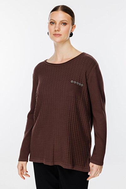 KATREGİYİM On Fashion Pocket Button Detailed Knitwear Sweater