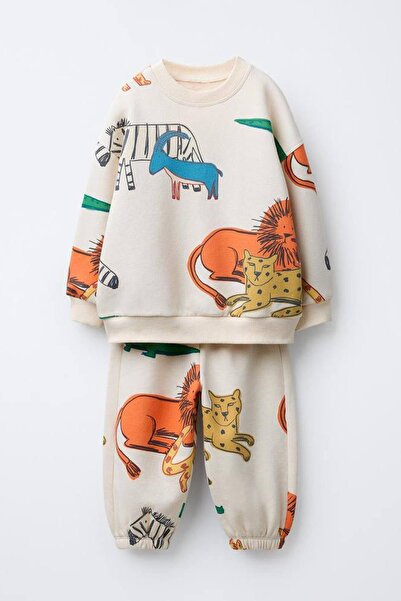 Monila Chlapecká souprava z bavlněné tkaniny se 3 vlákny s potiskem