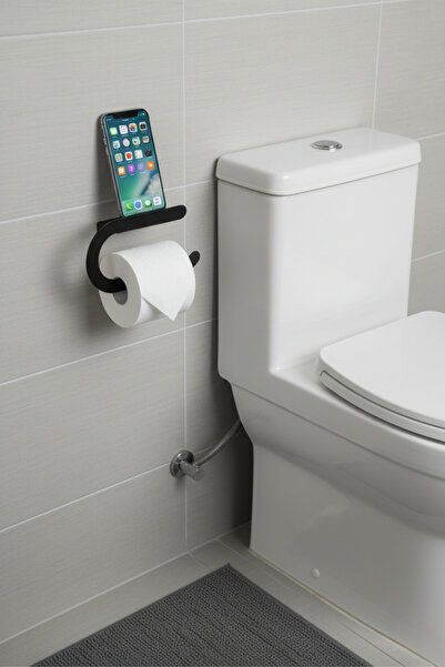 Grandmix Μοντέρνα θήκη για ρολό χαρτιού υγιεινής με βάση για κινητό τηλέφωνο