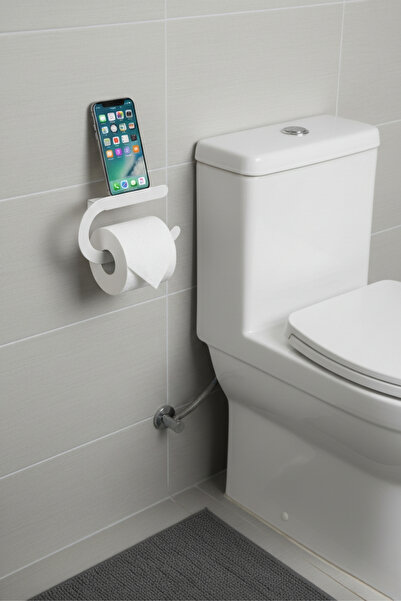 Grandmix Μοντέρνα θήκη για ρολό χαρτιού υγιεινής με βάση για κινητό τηλέφωνο