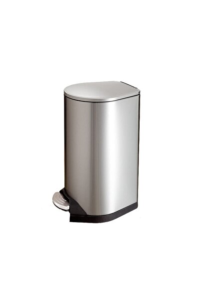 cc bin shihon Rectangular steel waste bin/bucket with smooth-action hydraulic lid and pedal, 30 liters