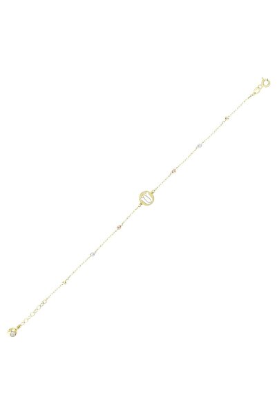 Koçak 14 Ayar Dorikalı Lale Tasarım Altın Bileklik