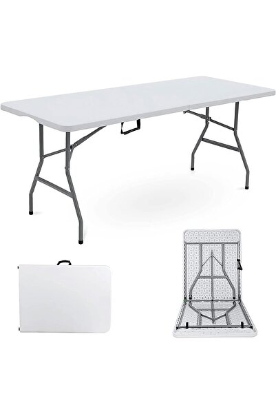 Türkiye Heavy Duty Folding Catering Outdoor Trestle Table For Dinner And Picnic Party (6Ft)