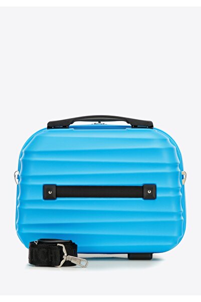 Wittchen Men's ABS Ribbed Travel Cosmetic Bag Light Blue Blue ABS