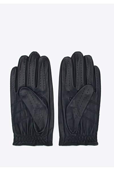 Wittchen Mănuși de șofat pentru bărbați, negre, din piele integrală