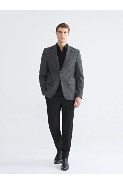 LC Waikiki Чорний стандартний крій чоловічий блейзер