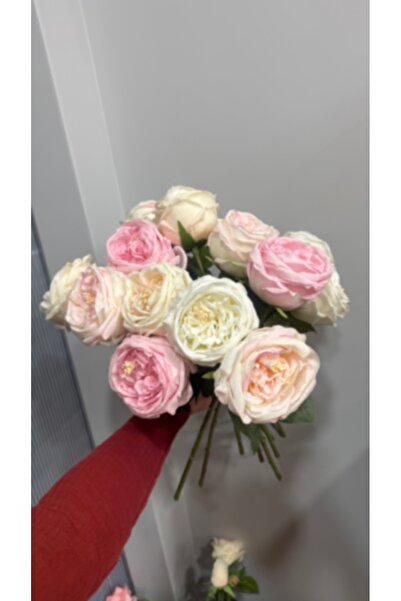 Santara Avangarde First Class Imported Artificial Pink Wet Peony Rose (1 Piece)