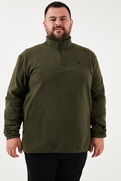 Buratti Regular Fit Anti-Pilling Plus Size Mock Neck Winter Fleece-Lined Pack Fleece Men's Polar 5