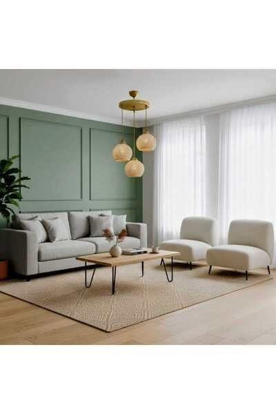 Aydınlatma Dünyam Yumoş 3lü Avize Oturma odası, Salon, Çocuk odası