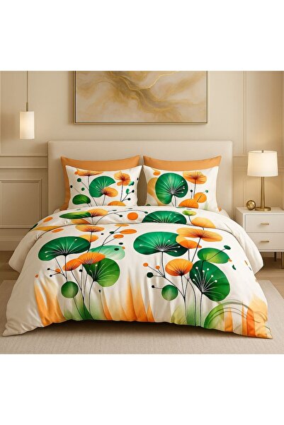 Pucioasa Double bed linen with leaves