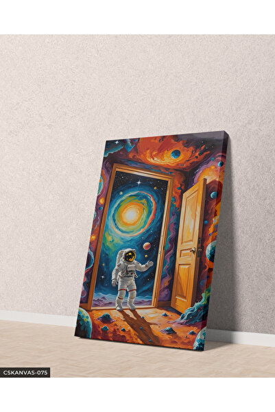 CeSht Astronaut at the Galactic Gate One Piece Canvas, Canvas Painting