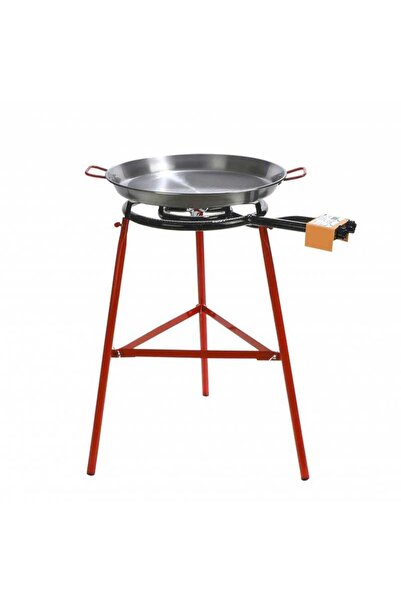 Garcima Tabarca seafood paella cooking set, 50 cm pan included, three-legged stand, 2-ring burner