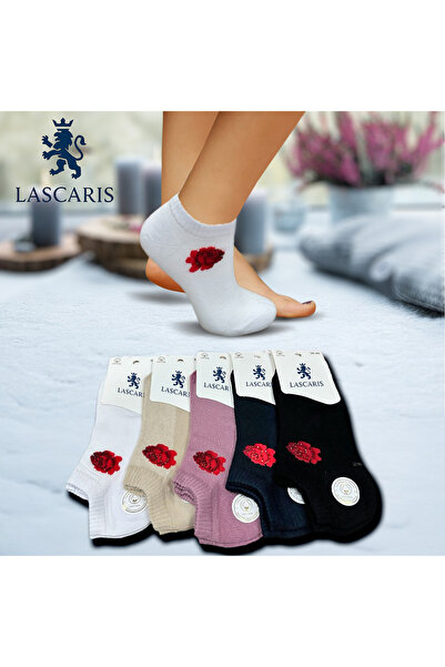Lascaris جوارب نسائية – عبوة من 12 قطعة (موديل أنيق بحجر الورد، تشكيلة متنوعة)