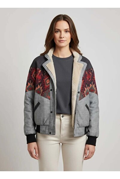 CANMODA (7554) مقاس 36/38 متوافق مع نمط عتيق قصة فضفاضة سترة للجنسين