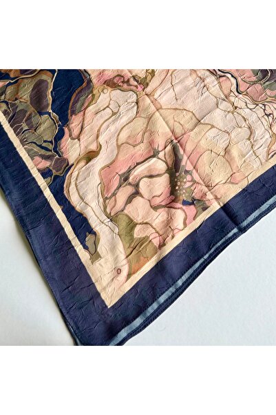 Modakaşmir Ebruli Desen Bambu Eşarp