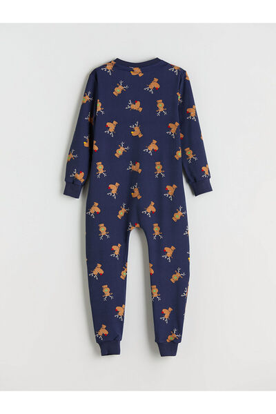 LC Waikiki Crew Neck Printed Boys' Jumpsuit (W5)