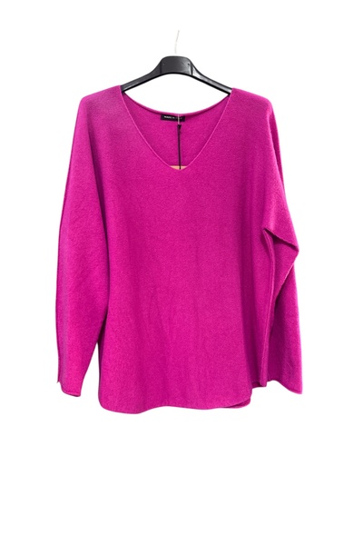 bdkgiyim V-Neck Long Sleeve Soft Italian Sweater