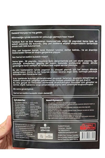 Emrah Gültekin Detective Game Mental Hospital Murder – Thrilling, Logic- and Mystery-Rich Brain Teaser Find the Killer!