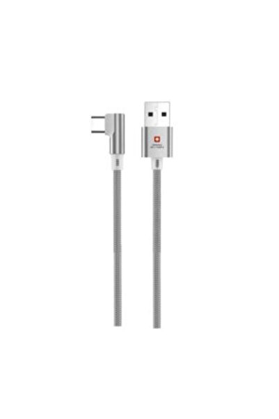 Swiss Military كابل مضفر من Type C إلى Lightning بطول مترين مع مزامنة بيانات، أبيض | كابل مضفر متين