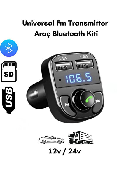 Rabelix Online Marketing Fm Transmitter Araba Mp3 Çalar Oto Radyo Bluetooth A...