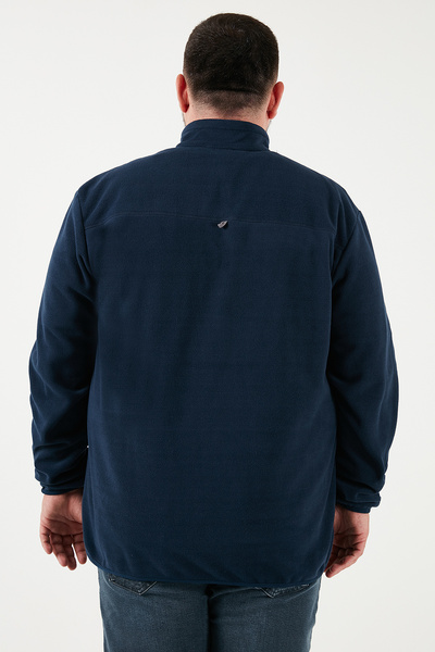 Buratti Regular Fit Anti-Pilling Plus Size Mock Neck Winter Fleece-Lined Pack Fleece Men's Polar 5