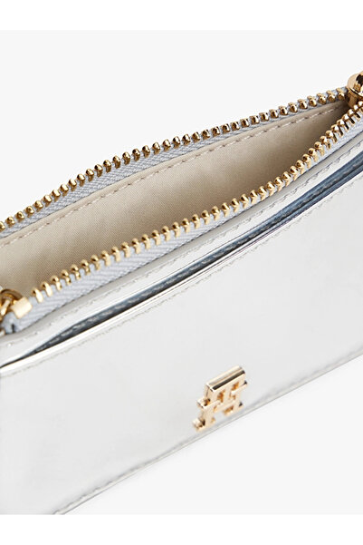 Tommy Hilfiger Long Metallic Credit Women's Gray Wallet Aw0Aw18038Pe6