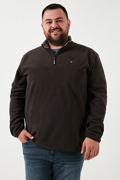 Buratti Regular Fit Anti-Pilling Plus Size Mock Neck Winter Fleece-Lined Pack Fleece Men's Polar 5