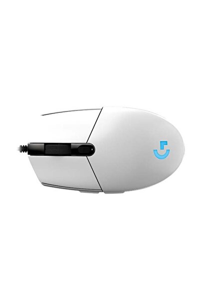 logitech G102 Light Sync Gaming Mouse with Customizable RGB Lighting, 6 Programmable Buttons Light -White