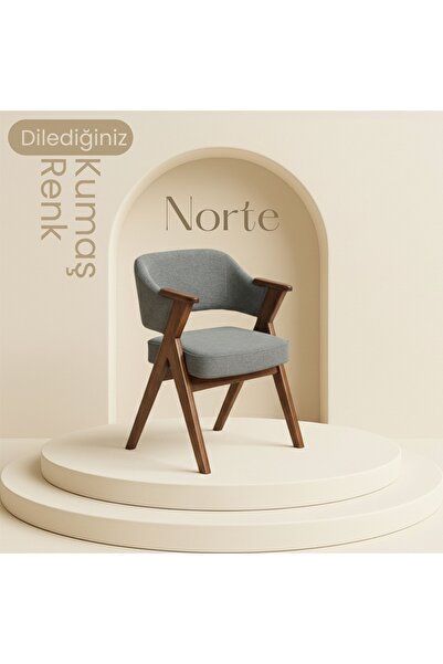 NORTE ( 4 adet ) Bohem Ahşap Yemek Odası Sandalyesi cafe otel restorant