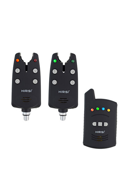 HIRISI مجموعة منبهات صيد الكارب اللاسلكية (1+2) لصيد الكارب والأسماك الأخرى.