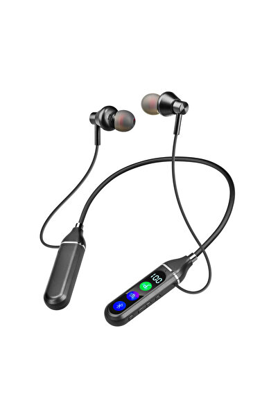 Zen Store Black Smart Display Bluetooth In-Ear Earphones with ANC, Low Latency, IPX6