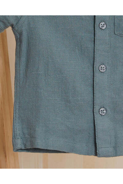 REDTAG Infant Boys Charcoal Shirt