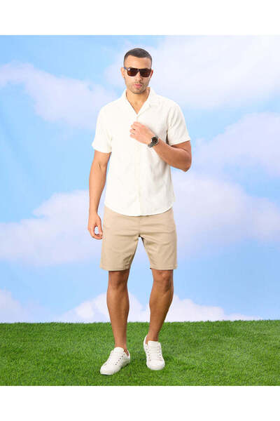 REDTAG Men White Solid Casual Shirt