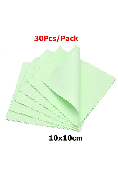 Choice22 10x10cm 30Pcs Green 60mm 80mm 100mm Jewelry Polishing Cloth Double-S...